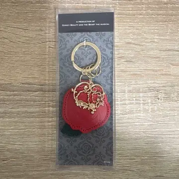 [ 미사용 미개봉 새상품 ] 디즈니 미녀와 야수 극단 사계 장미형 키링