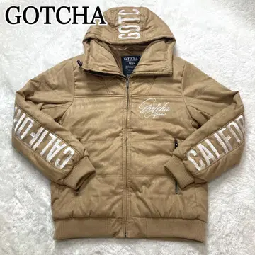 GOTCHA 충전솜 지퍼 자켓 후드티 안감 퍼 2XL 카멜