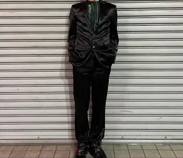 빈티지 수트 셋업 제트 블랙