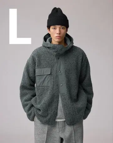 보아 플리스 스냅 후드티 ENGINEERED GARMENTS