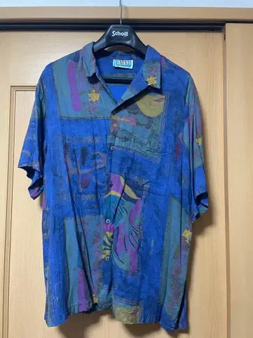 TROPOCO 아트 프린트 반팔 셔츠 (사이즈 표기 없음)