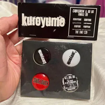 블랙유메 kuroyume 캔뱃지 4개 세트