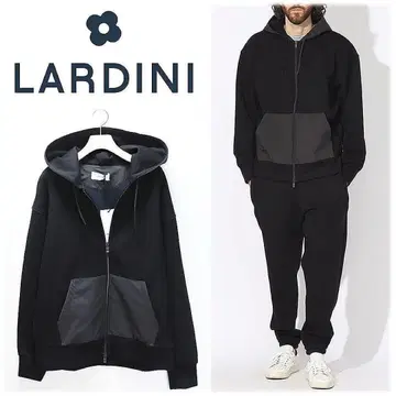 [ 라르디니 ] 미사용 이소재 절개 집업 후드티 오버 사이즈 M