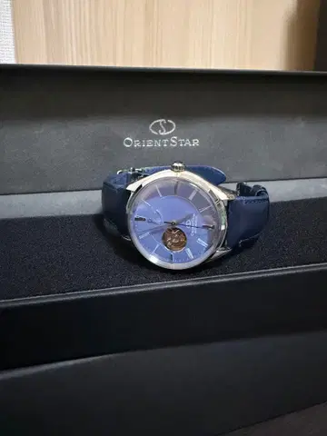 Orient Star 자동 와인딩 손목시계 블루
