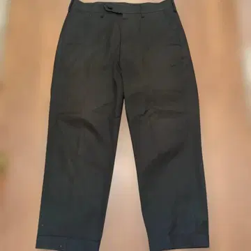 CHORD NUMBER EIGHT 크롭 팬츠 블랙 와이드 팬츠