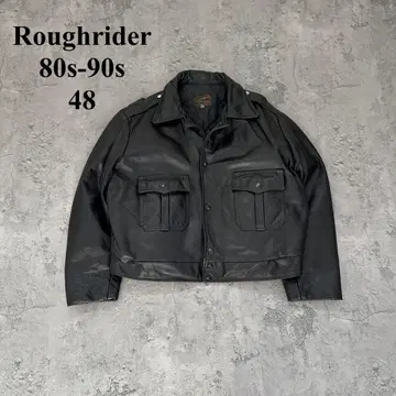 80s-90s Roughrider (48) 가죽 자켓*A2*천연 가죽*