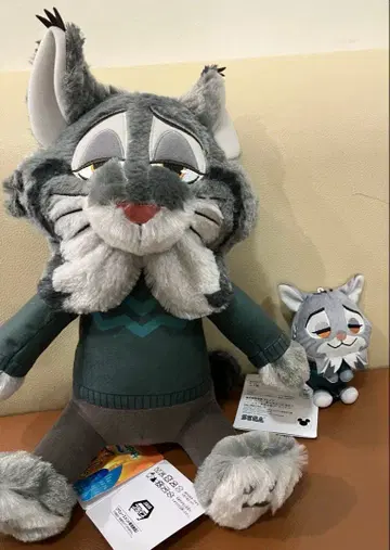 주토피아2 파우버트 L 봉제 인형 &you 마스코트 2체 세트