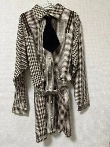 Ank Rouge 넥타이 셔츠 OP