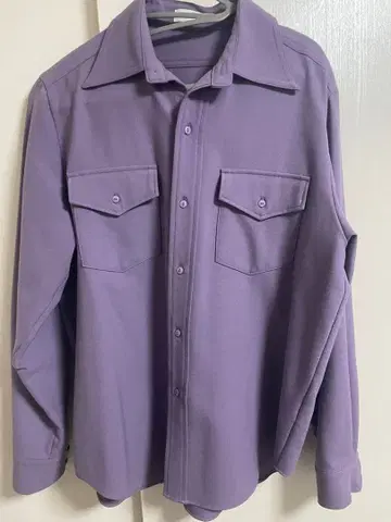 MAISON SPECIAL 퍼플 긴팔 셔츠