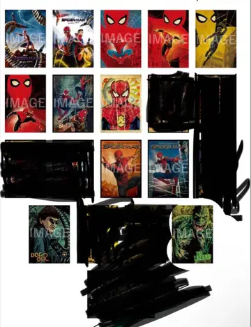 해피 복권 스파이더맨 포스터상 A2 사이즈 미사용품 세트 판매