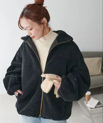 디스코트 집업 블루종