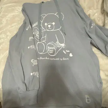 허니시나몬 Honey Cinnamon 후드티 Free 사이즈 스카이블루