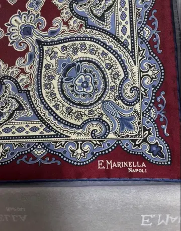 E. Marinella 실크 페이즐리 스카프
