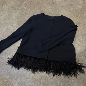 온워드 CIEL MER 네이비 노카라 자켓