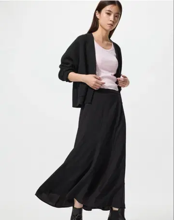 유니클로 머메이드 맥시 스커트 XL 기장 짧음