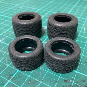 1/20 후지미 F1 70년대 레인 타이어 프라모델용 타이어 4개 세트