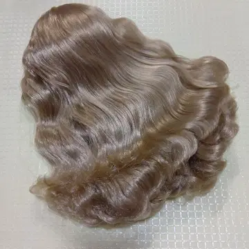 아이시 인형용 두피 포함 가발 금발 중고