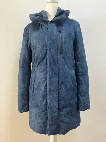 토네이도 마트 남성용 다운 롱 다운 코트 네이비 M 사이즈