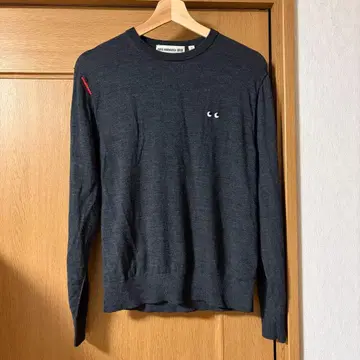 유니클로 ANYA HINDMARCH 그레이 니트 스웨터 M