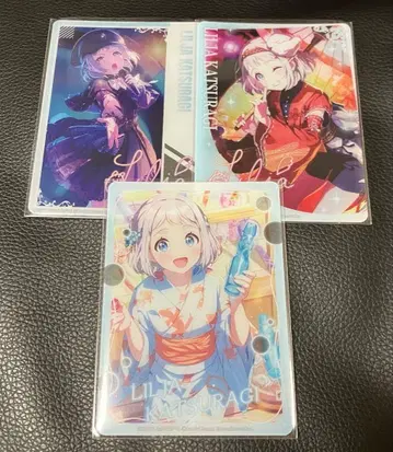 학원 아이돌 마스터 트레이딩 클리어 카드껌 카츠라기 리리야