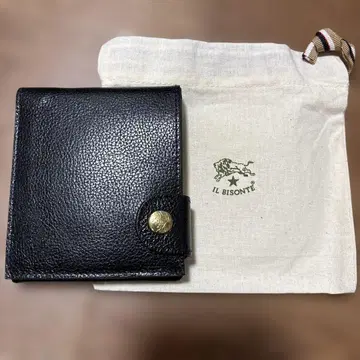 IL BISONTE 접이식 지갑 블랙 새상품