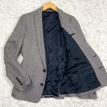 새상품급 ato 아토 캐시미어 테일러드 자켓 글렌체크 하운드투스 M