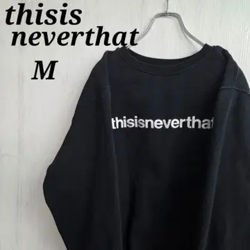thisisneverthat 맨투맨 M 블랙 자수 로고