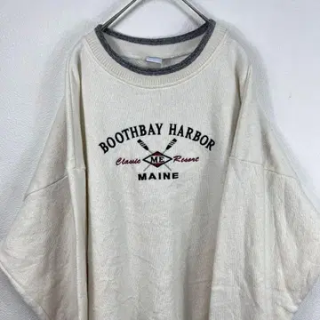 USA제 90s esy 타월 원단 맨투맨 자수