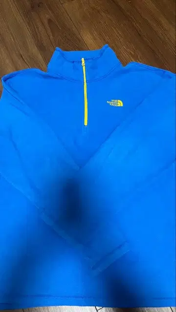 THE NORTH FACE 파란색 하프 지퍼 플리스