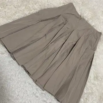 MICHAEL KORS 타프타 스커트 베이지 6 플레어 오피스 고급