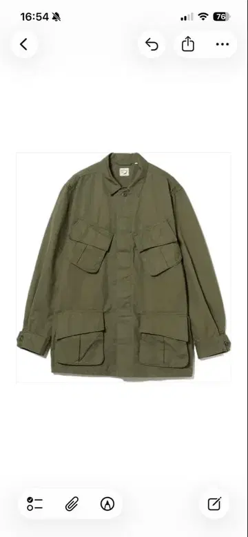 미사용 새상품 orSlow U.S ARMY TROPICAL JACKET