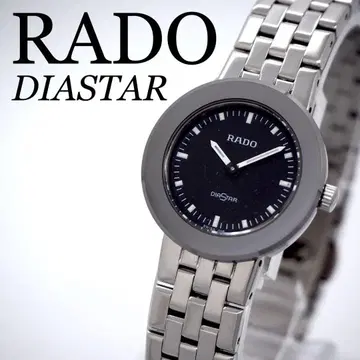 661 작동 [새상품급] RADO 여성용 시계 다이아스타 실버 블랙