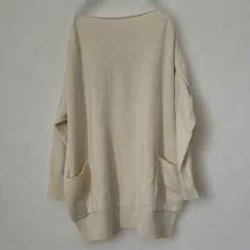 야마다야 MIREPOIX 밀포아 포켓 부착 화이트 니트 스콧 클럽