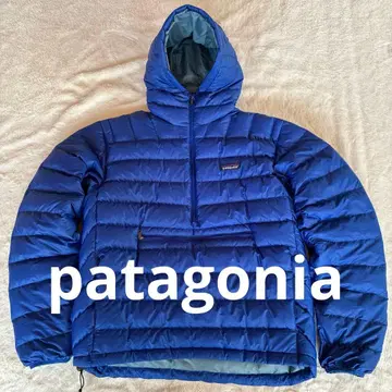 F8 파타고니아 다운 스웨터 후디 풀오버 M 블루
