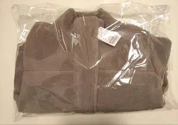 택 포함 새상품 FRAMeWORK 울 보아 스탠드 블루종 베이지 36