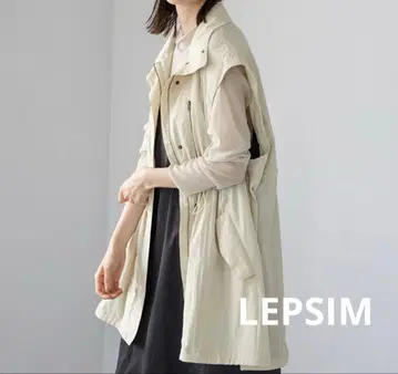 LEPSIM 2WAY 밀리터리 드로스트 자켓