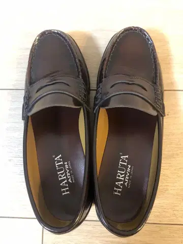 HARUTA 로퍼 브라운 24EEE