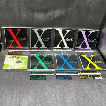 CLAMP X 캐릭터 파일 CD 7장 세트 특전 달력 포함 오비 포함