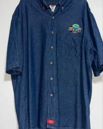 US 80s 90s Dickies 데님 셔츠