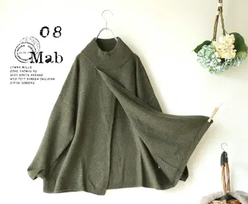 새상품 할인 08맵*카키 하이넥 앞트임 니트 긴팔 가을/겨울 144