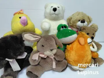 레트로한 봉제 인형 세트 8개