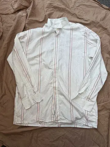 GLORIETTE 스트라이프 긴팔 셔츠 이브닝 셔츠