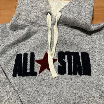 ALL STAR 후드티 그레이 남성용 니트 후드티 컨버스 M