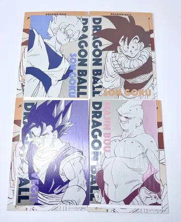 드래곤볼 메탈릭 엽서 컬렉션 4장 세트 판매