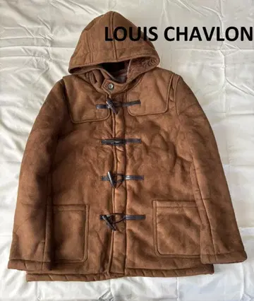 미사용 페이크 무스탕 더플 코트*브라운