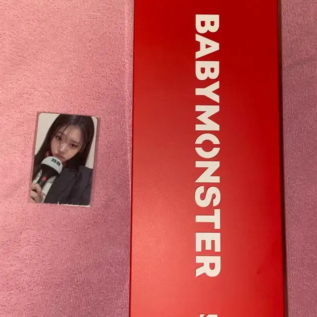 베이비몬스터 응원봉 + 로라 포카