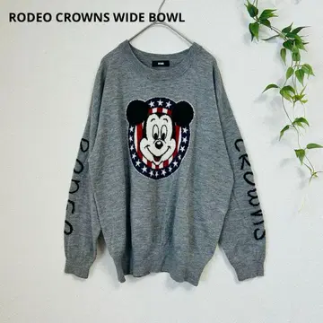 RCWB 디즈니 미키 니트 FREE 그레이 오버 사이즈