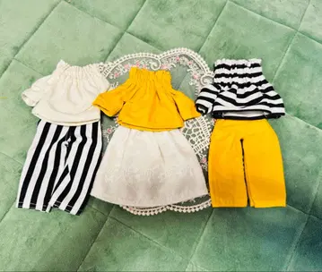 핸드메이드*22cm 리카짱 인형 돌려입기 코디 6세트