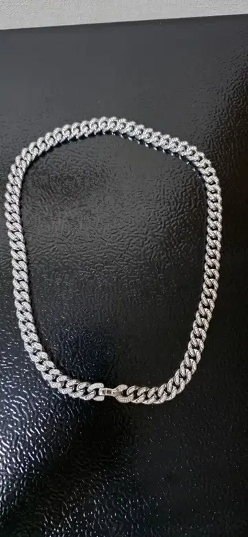 실버 스테인리스 스틸 체인 목걸이