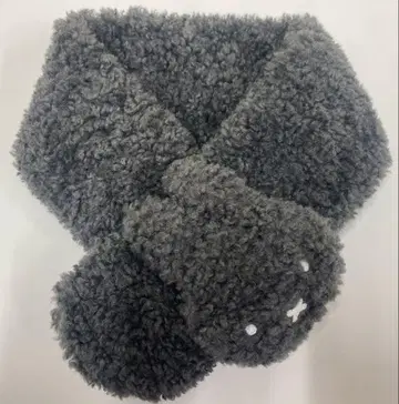 새상품급 오파크 클립 미피 머플러 차콜 그레이